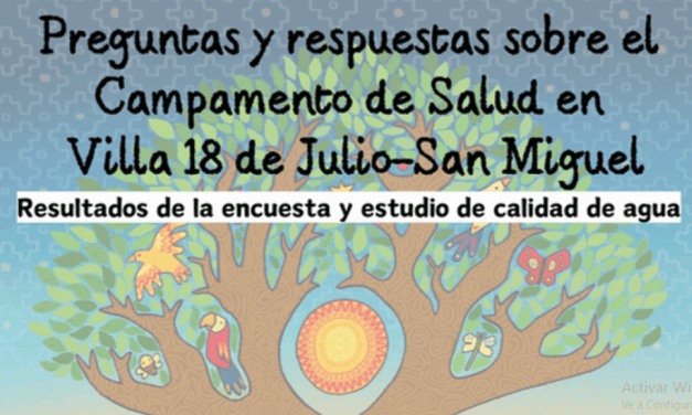 Preguntas y respuestas sobre el Campamento de Salud en Villa 18 de Julio